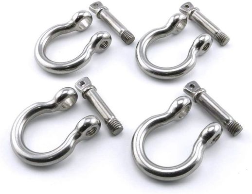 ভালো দাম General Industry Stainless Steel Wire Rope Accessory Shackle Bow Dee Shape with Collar Pin অনলাইন