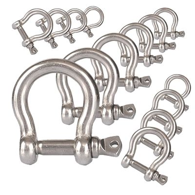 ভালো দাম Precision Casting Technology Heavy Duty D Ring Shackle for Bow Rigging Applications অনলাইন