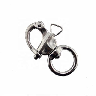 ভালো দাম DEE SHACKLES European Type 316 Stainless Steel Swivel Round Eye Quick Release Snap Shackle অনলাইন