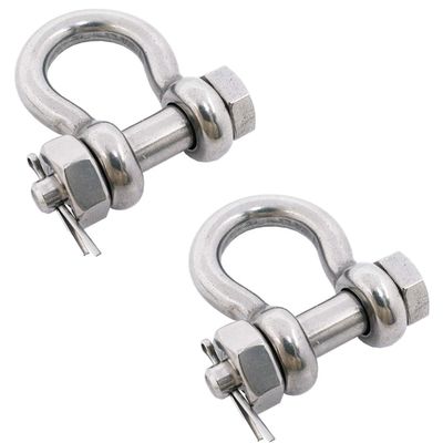 ভালো দাম Stainless Steel 316 European Type Screw Pin Bow Shackle for General Industry Market অনলাইন