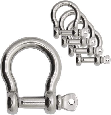 ভালো দাম 304 Stainless Steel Bow Shape Load Shackle for Chains Wirerope Lifting Polished Finish অনলাইন