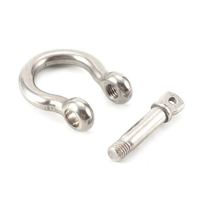 ভালো দাম Polished Stainless Steel Bow Shaped Shackle For Industrial Rigging Applications অনলাইন