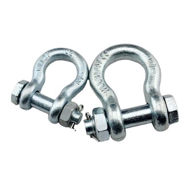 ভালো দাম Imperial Galvanized G2130 Type Carbon Steel Drop Forged Screw Pin Anchor Bow Shackle অনলাইন