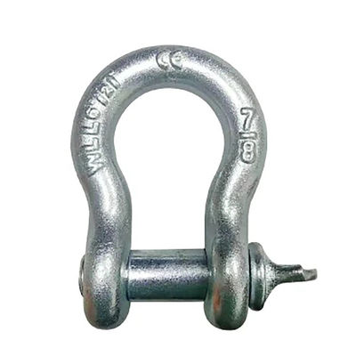 ভালো দাম High Strength Carbon Steel G209 Bow Shackle Lifting With Galvanized Finish অনলাইন