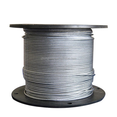 ভালো দাম Hot-Dipped Galvanized Aircraft Cable MIL-DTL-83420 2000N/MM2 7x19 Steel Wire Rope 3/32'' reels with 2.000 m/each and Made অনলাইন