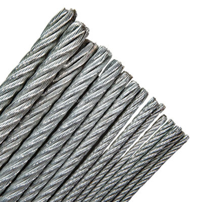 ভালো দাম Galvanized Steel Wire Rope for Drawing and Lifting Special Cold Heading Steel Steel Grade 7*7 6*7 FC অনলাইন