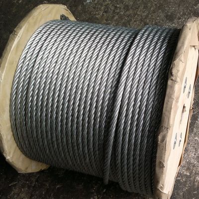 ভালো দাম 6x12 7FC তারের দড়ি, তারের দড়ি কার্বন ইস্পাত উচ্চ শক্তি 6 মিমি গ্যালভানাইজড ইস্পাত তারের দড়ি স্ট্যান্ডার্ড AiSi অনলাইন