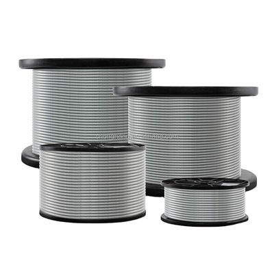 ভালো দাম পিভিসি লেপযুক্ত স্টিলের তারের দড়ি কাস্টমাইজেশন কোল্ড হেডিং স্টিল স্টেইনলেস স্টিলের তারের দড়ি বিমানের তারের অনলাইন