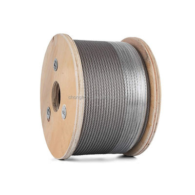 ভালো দাম Cold Heading Steel 6 X 7/6 X 19/6 X 37/6 X 12/6 X 24 Stainless Steel Wire Rope For Hoist / Crane/Marine AiSi Standard অনলাইন