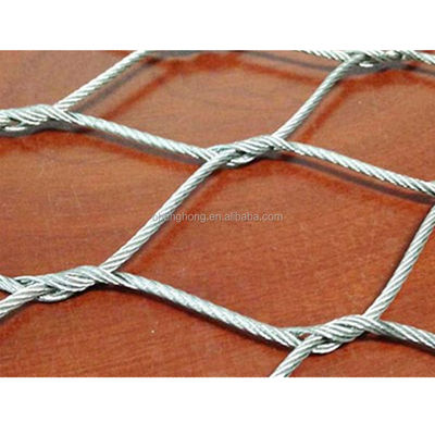 ভালো দাম Woven Technique Stainless Steel Wire Rope Netting for Aviary Enclosure and Zoo Animal Cages অনলাইন