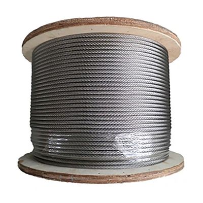 ভালো দাম 15mm Steel Wire Rope 8x26 Left Hand Ordinary Lay 2160N/mm2 Galvanized Compacted S min.196 2 kN for Lifting Tolerance Other অনলাইন