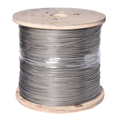 ভালো দাম ক্ষয় প্রতিরোধী 0.5mm 7x7 স্টেইনলেস স্টীল তারের দড়ি গ্রেড 304/316 বহিরঙ্গন অ্যাপ্লিকেশন জন্য অনলাইন