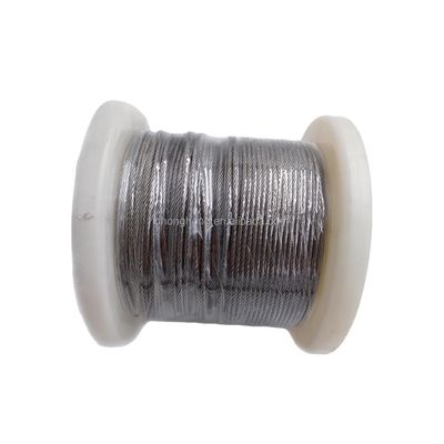 ভালো দাম 1x7 ইনক্স কেবল রোপ তারের স্টেইনলেস স্টিল তারের দড়ি 1.5 মিমি 2 মিমি 3 মিমি 4 মিমি Si উপাদান % 0.1 AISI304 AISI316 SUS304 SUS316 অনলাইন