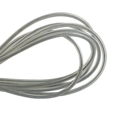 ভালো দাম স্বচ্ছ রঙের পিপি প্রলিপ্ত স্টেইনলেস স্টিল কেবল ০.৮মিমি ১x১৯ পর্দা দড়ি নন-অ্যালয় রেড কার্বন স্টিল গ্রেডের জন্য অনলাইন
