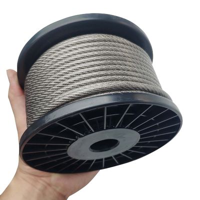 ভালো দাম এআইএসআই স্ট্যান্ডার্ডে নন-অ্যালয় অ্যাপ্লিকেশনগুলির জন্য 7*7 নির্মাণ স্টেইনলেস স্টিল টিপিইউ পিভিসি তারের দড়ি অনলাইন