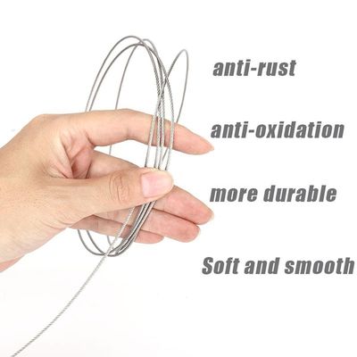 ভালো দাম স্টেইনলেস স্টীল 3/32 ইঞ্চি গ্যালভানাইজড স্টীল তারের দড়ি বিমান তারের 7x7 নির্মাণ অনলাইন