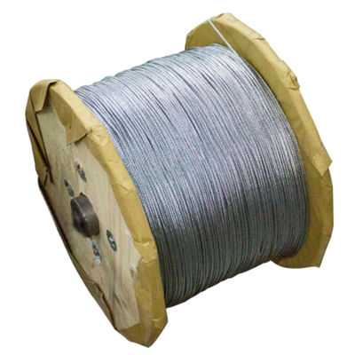 ভালো দাম সামরিক ও মহাকাশের জন্য গ্রেড কার্বন ইস্পাত গ্যালভানাইজড এয়ারক্রাফ্ট কেবল রোপ MIL-DTL-83420 9.53 মিমি অনলাইন