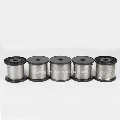 ভালো দাম উচ্চ জারা প্রতিরোধ ক্ষমতা এবং C উপাদান 0.08% 7x19 1.8mm স্টেইনলেস স্টিলের তারের দড়ি ইনক্স ক্যাবলের জন্য অনলাইন