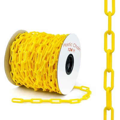 ভালো দাম Plastic Link Chain Warning Chain Yellow Plastic Barrier Chain Safety Chain অনলাইন