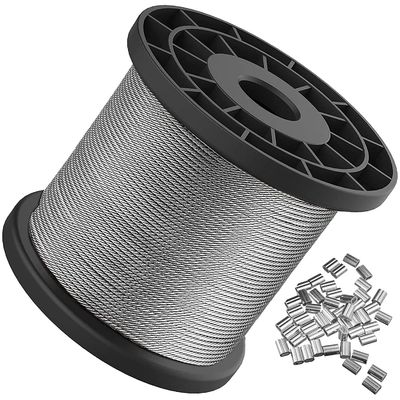 ভালো দাম 7x7 Steel Wire Rope Non Alloy Galvanized Steel Cable 3/64