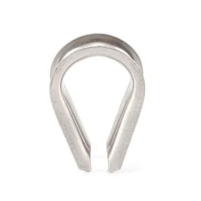 ভালো দাম Stainless Steel Wire Rope Protection Fitting Tube Cable Heavy Duty Rigging Carbon Guy Hardware D Shackle Metal Neele Punch Thimble অনলাইন