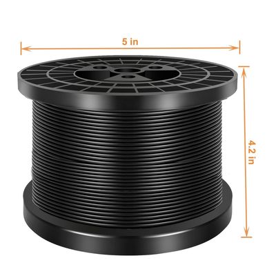 ভালো দাম Black Vinyl Coated  304 Stainless Steel Cable Wire Rope অনলাইন