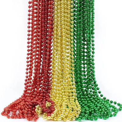 ভালো দাম ২.৪মিমি প্লাস্টিক বল চেইন সিলভার বল চেইন হোয়াইট গোল্ড বল চেইন অনলাইন