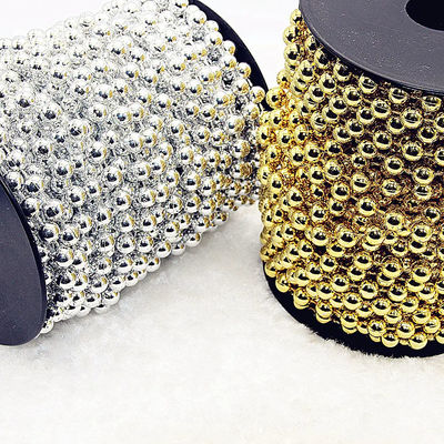 ভালো দাম 2.4 মিমি প্লাস্টিকের বল চেইন হোম সজ্জা জন্য কাস্টমাইজড রং অনলাইন