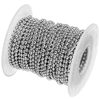 ভালো দাম High Quality 2.4mm Metal Ball Chain Stainless Steel Ball Chain Dog Tag Chain অনলাইন
