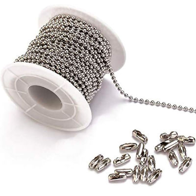 ভালো দাম Roller Chain Essential 2.4mm Stainless Steel Silver Ball Chain with Custom Length অনলাইন