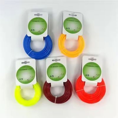 ভালো দাম গোলাকার কমলা নাইলন ট্রিমার লাইন ব্রাশ কাটার নাইলন আগাছা স্ট্রিং 15m কার্ড হেড অনলাইন