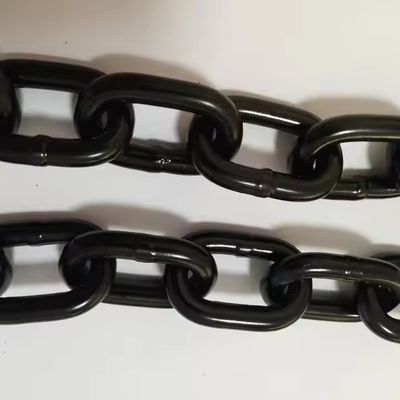 ভালো দাম G80 Black 6mm Anti Rust Lifting Chain Welded Iron 8mm Roller Chain For Hoist অনলাইন