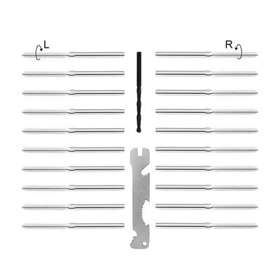 ভালো দাম 316 স্টেইনলেস স্টীল ক্যাবল রেলিং হার্ডওয়্যার 3/16 ইঞ্চি ক্যাবল সহ জলরোধী এবং মরিচা প্রতিরোধী DIY ডেক প্রকল্পগুলির জন্য সোয়াজ লেগ স্টাড অনলাইন