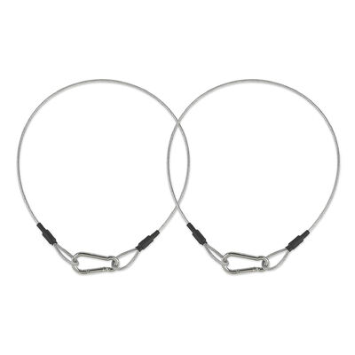 ভালো দাম স্টেইনলেস স্টীল তারের দড়ি Sling নিরাপত্তা তারের Sling Carabiner লক সঙ্গে অনলাইন